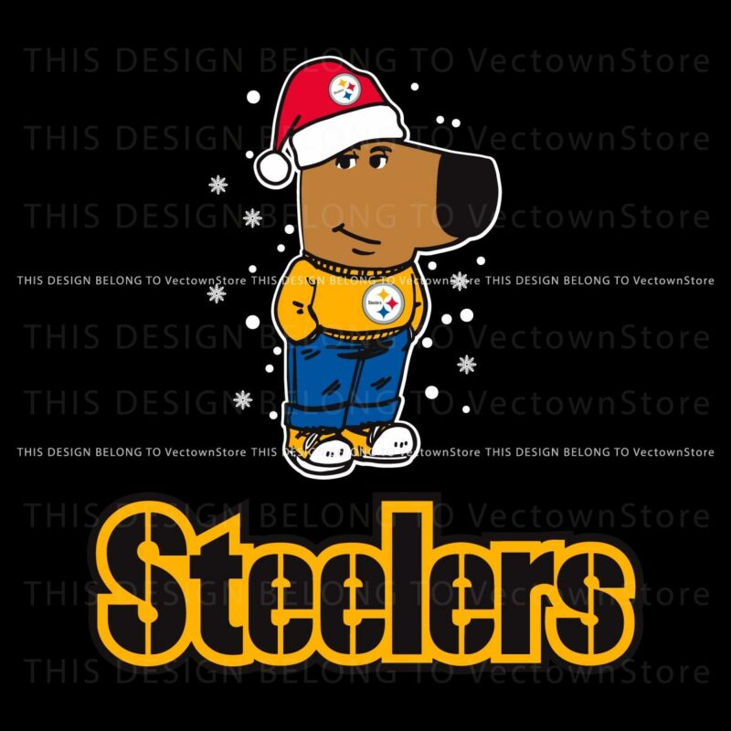 Relaxed Pittsburgh Steelers Fan Christmas SVG Delight