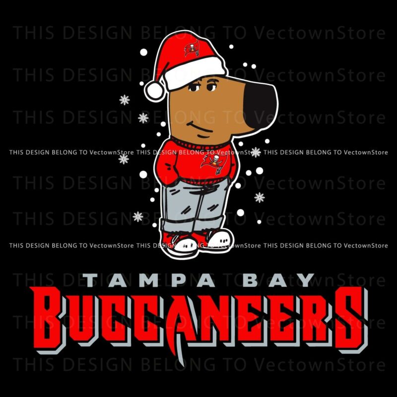 Relaxed Tampa Bay Buccaneers Fans Christmas SVG