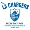 Retro LA Chargers High Boltage Football SVG Design