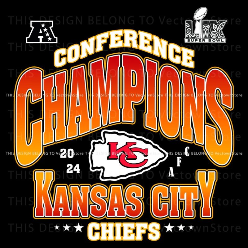 2024 Kansas City Chiefs SVG Champions of the Conference