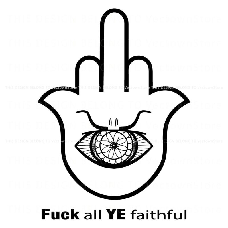 Anti Antisemitism Fuck All Ye Faithful SVG