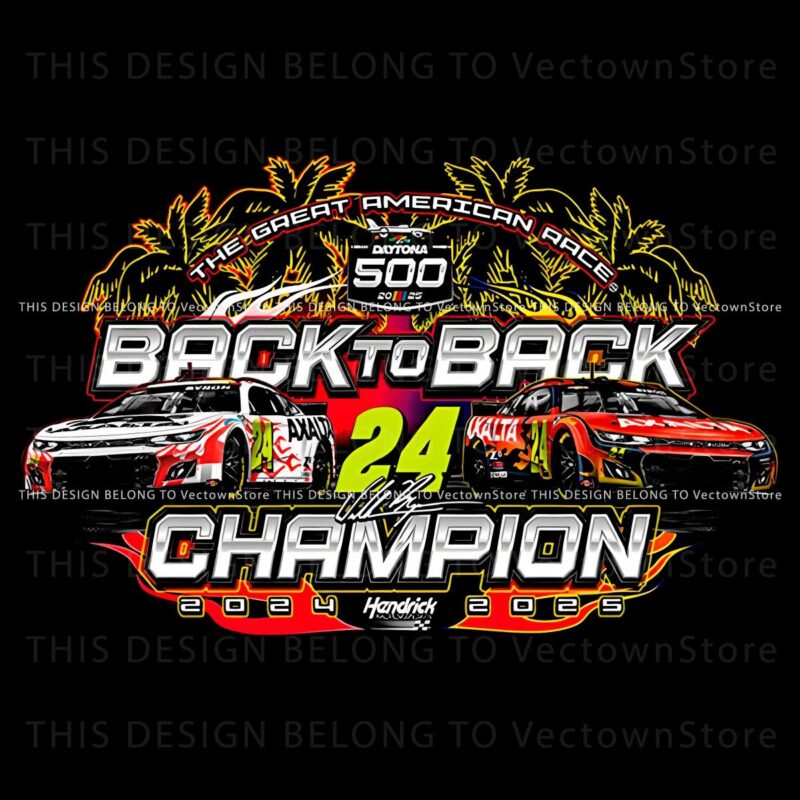 Daytona 500 BacktoBack Champs 202425 SVGPNG