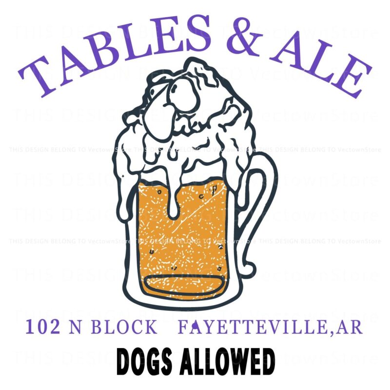 DogFriendly SVG Tables Ale in Fayettevilles N Block