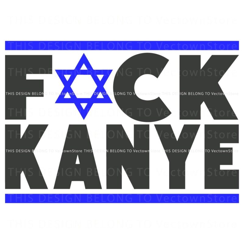 Jewish Flag SVG Stand Against Kanyes Antisemitism