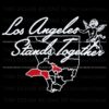 LA Strong United Against Wildfires SVG Map
