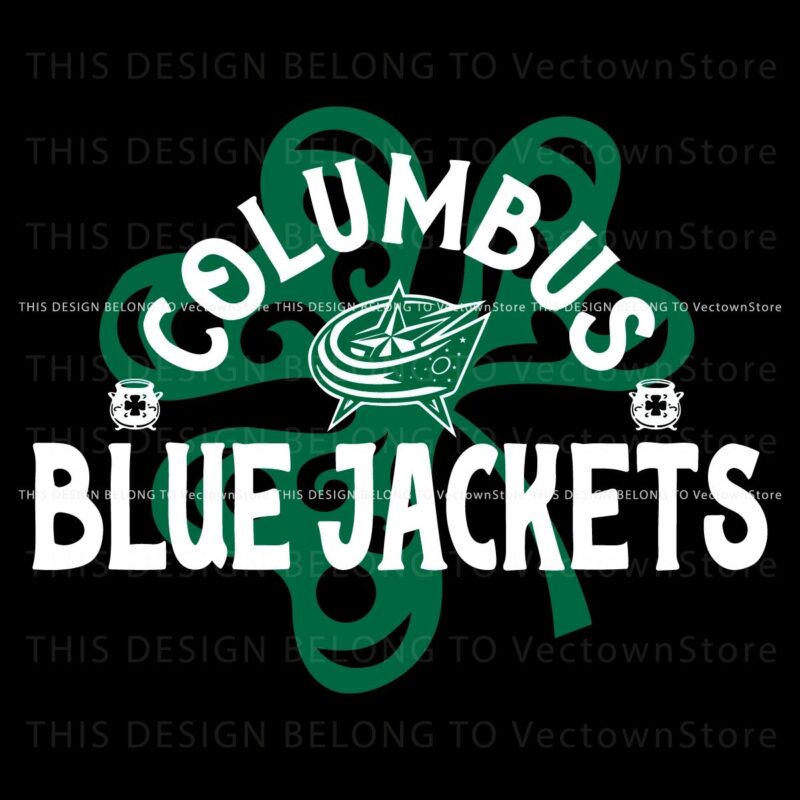 Richmond Shamrock SVG Celebrate St Patricks Day with Columbus Blue