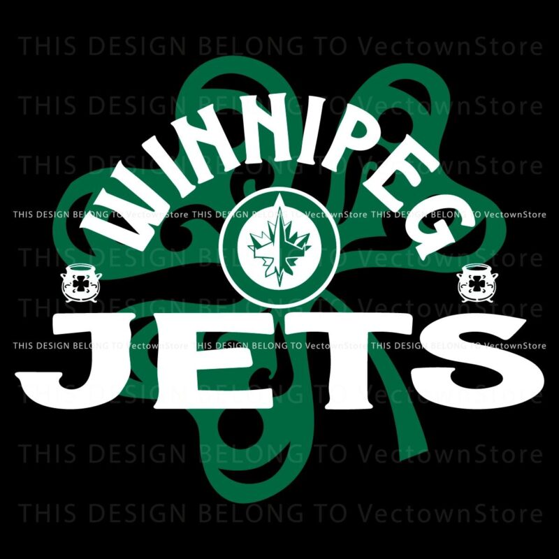 Richmond Shamrock SVG Celebrate St Patricks with Winnipeg Jets