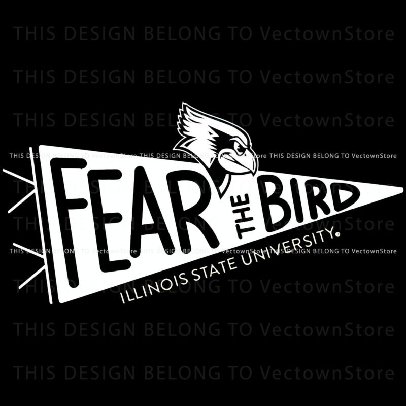 Cheer with Pride Fear The Bird Logo in PNG from Illinois State