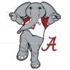 Crimson Crane Mascot in Alabama Tide Style PNG Art