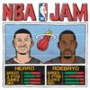 Miami Heat Stars Herro Adebayo in Vibrant PNG