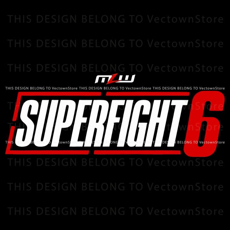 MLW Superfight 6 Logo Stunning PNG Design