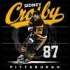 Sidney Crosby 87 Penguins Hockey Star in PNG Format