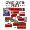 Brooklyn Bash Cowboy Carters Beyoncé Poster PNG