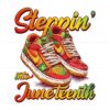 Celebrate Juneteenth with African Sneaker Art Black History PNG