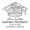 Class of 2025 Custom Campus Map Graduation SVGPNG