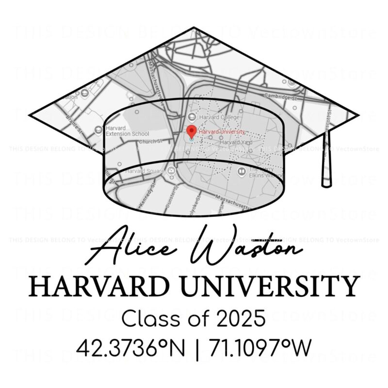 Class of 2025 Custom Campus Map Graduation SVGPNG