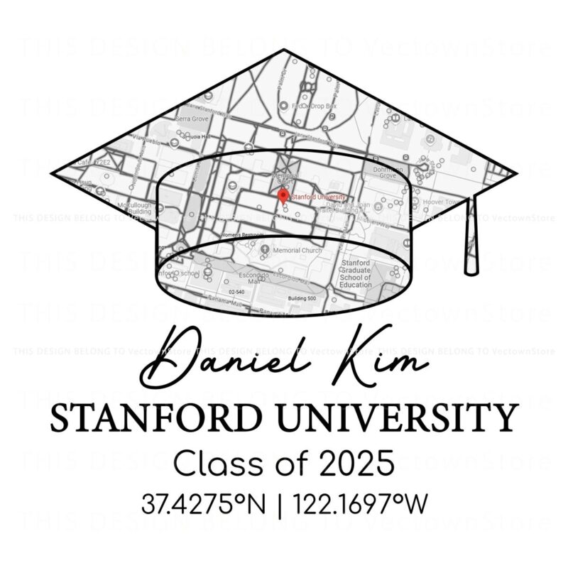 Class of 2025 Custom Campus Map PNG Your Personalized Graduation