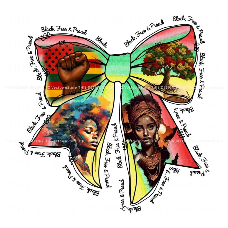 Coquette Bow PNG Celebrate Black History Month in Style