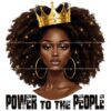 Empowerment Royalty Afro Queen Crown SVGPNG