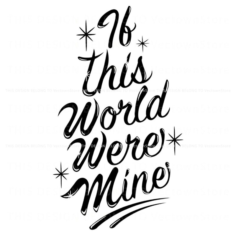 If the World Were Yours Dreamy PNG Design