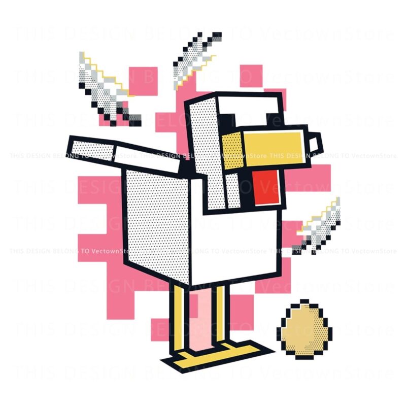 Jolly Minecraft Mobs Chicken PNG Delight
