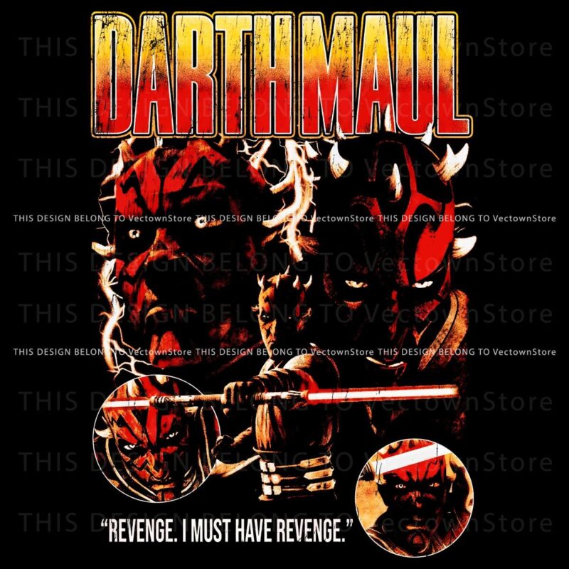 MustHave Vintage Darth Maul 90s Star Wars Revenge PNG