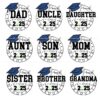Personalized Grad Cap SVG PNG Bundle for Family Matching