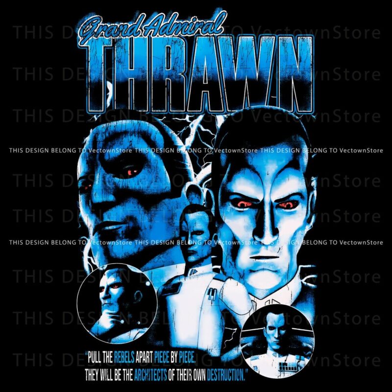 Retro Grand Admiral Thrawn Disney Star Wars PNG Magic