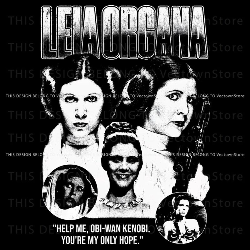 Retro Princess Leia Organa Disney Star Wars PNG Magic
