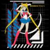 Retro Sailor Moon Usagi Tsukino 90s Anime Girl PNG