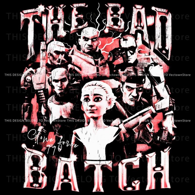 Retro Star Wars The Bad Batch Clones PNG