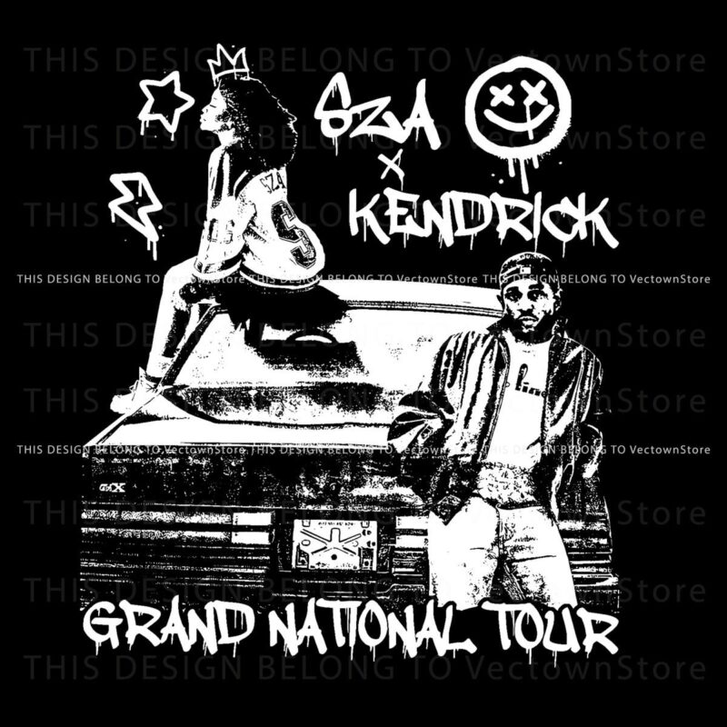 Street Chic SZA Kendrick Lamar Tour in PNG Format