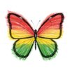 Vibrant Juneteenth Butterfly Red Yellow Green PNG